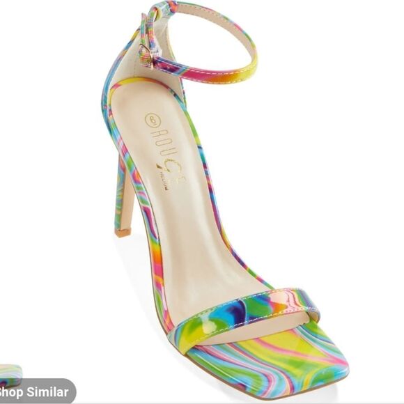 BRAND NEW ROUGE HELUIM SQUARE TOE OPEN TOE ADJUSTABLE BUCKLE  STRAP SANDAL G1 - Picture 14 of 14